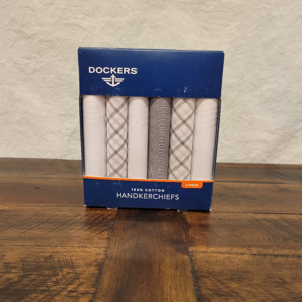 New Dockers 6-pack Handkerchiefs